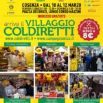 NUMERI DA RECORD AL VILLAGGIO DELLA COLDIRETTI DA VENERDI 10 MARZOA COSENZA
